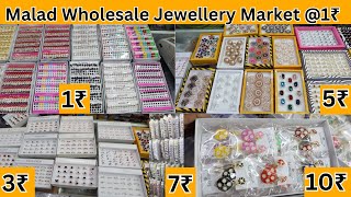 Malad Wholesale Earrings Market 1rs / Biggest Jewellery Market in Mumbai/ Payal Immitation Jewellery