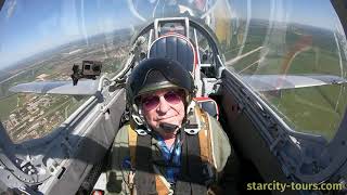 Tourist L-29 jet amazing flight in Russia