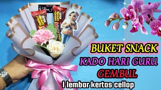 Buket Snack Kado Hari Guru | Buket Gembul Low Budget