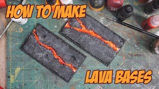 How to make lava bases