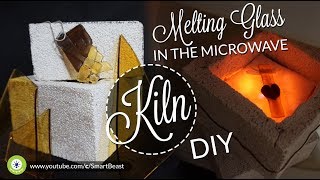 How to melting GLASS in microwave - KILN DIY