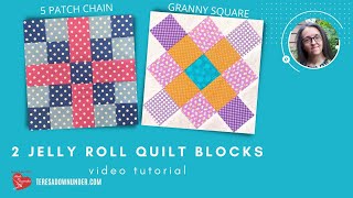 Two jelly roll blocks