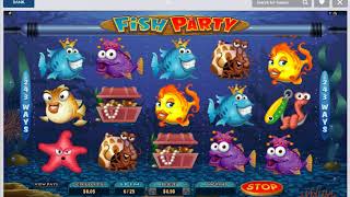 FISH PARTY 243 Ways Play Online Slot Machine Live Play Free Spins Nice BONUS Win