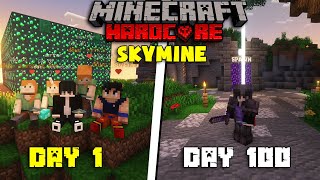 MÌNH SINH TỒN 100 NGÀY TRONG MINECRAFT Ở SKYMINE SINH TỒN SIÊU MỚI !!