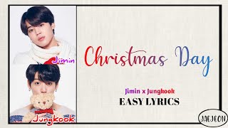 BTS (Jimin, Jungkook) - Christmas day (Mistletoe) color coded | Easy lyrics