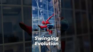 Spider-Man Swinging Evolution Part 1 #shorts #spiderman #milesmorales #ps5 #venom