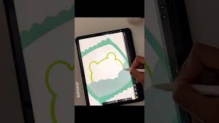 How to draw a FROG in Procreate digital art | illustration | Kawaii