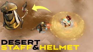 Desert Helmet & Staff PvP In Frostborn