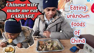 Chinese wife made Indian husband eat garbage, 带印度老公吃老家美食，竟屡屡上演“真香”现场