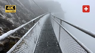 GRINDELWALD 3 WAYS IN THE RAIN & SNOW - Pfingstegg, First & Mannlichen (October 2023) (4K)