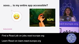 Accessibility 360 - Web to Mobile - Ankita Kulkarni aka @kulkarniankita9 at @ReactEurope 2019