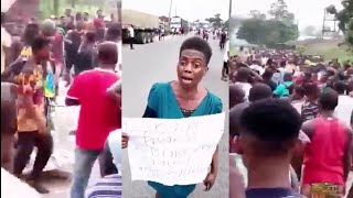 Imo youths stage protest over killing of wedding guests in Awo-Mamma, demand disbandment of Ebubeagu