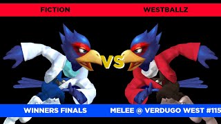 Fiction (Blue Falco) vs. Westballz (Red) - Verdugo West #115 Winners Finals SSBM