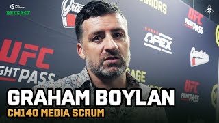 Graham Boylan Media Scrum | Cage Warriors 140: Belfast | Full Reptile CLIPS