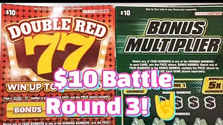 💪Round 3 of the $10 Battle!🥊#hoosierlottery #scratchcards #lottery