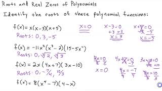 College Algebra - Roots & Solutions of Polynomials