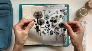 ASMR Junk journal with me: Decorating pages - No talking