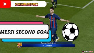 Messi second goal for Barcelona