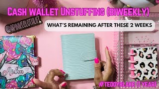 BI-WEEKLY WALLET UNSTUFFING | $1 JAR | CASHENVELOPES | #TEDDYBLAKE 1 YEAR AFTER UNBOXING