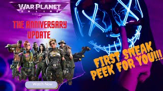 WAR PLANET ONLINE: "THE ANNIVERSARY UPDATE" Sneak Peek for YOU!