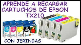 ✅💥🔥 Como recargar cartucho Epson original | Como recargar Cartuchos de tinta 73N | TODOS LOS COLORES