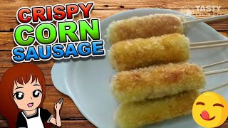 Crispy Corn Sausage | Corn Dog using Bread and Sausage