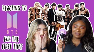 My friend reacts to BTS for the first time!