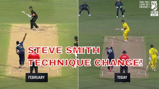 STEVE SMITH TECHNICAL CHANGE IN 1ST ODI AGAINST ENGLAND!