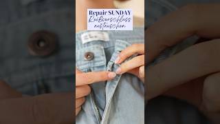 Reißverschluss in einer Hose austauschen #diy #sewing #reparieren