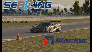 Tuesday night league race, 80minutes with raceface, solid top 10 result in the Mclaren GT3