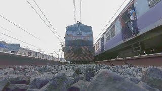 WDP 4D | Camera Under Train 7 | 22113 | LTT - KCVL | Leaving Thane 5:15pm