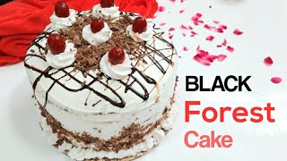 Black Forest Cake Recipe | Birthday Cake Recipe | Homemake Cake