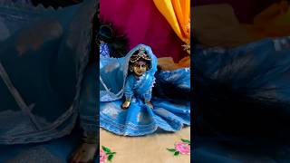 How To Make Radha Rani Saree Dress🥰 || Radhaashtmi Preparation #shorts #minivlog