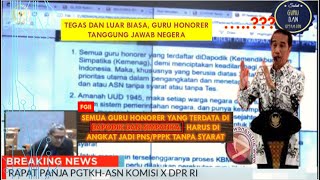 Kabar Gembira!,Guru Honorer Yang Terdaftar di Dapodik dan Simpatika di Angkat Jadi ASN Tanpa Syarat