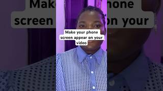 Learn how to make your phone screen appear on your video