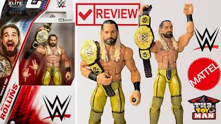 WWE ELITE 109 SETH FREAKIN ROLLINS ACTION FIGURE REVIEW! FIRST TIME IN THE LINE WORLD CHAMPIONSHIP!