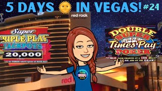 A Double Feature! 5 🌞 Days in Vegas 24 E468 #videopoker,#casino,#gambling