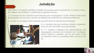 Jurisdição e competência na Justiça do Trabalho 1ª parte