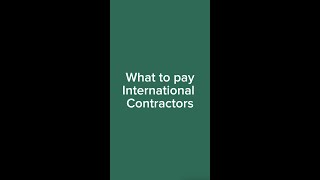 What to Pay International Contractors | Gusto