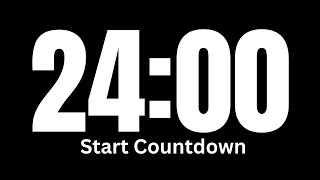 24 Minute Timer │ Countdown Timer for 24 Minutes │ Silent Timer