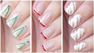 Minimalist Nail Art 2023 🎄 Fun & Easy Christmas Nail Design Compilation!l