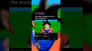 black goku entered in front of the wrong person 😈|| #anime #dbz #goku #shorts