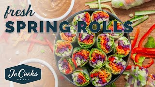 Fresh Spring Rolls paired with an amazing Peanut Sauce Recipe