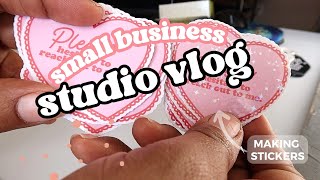 Small Business Vlog 014 | Sicker & Magnetic Bookmark Making | Small Biz Content Creation | Biz Tips