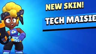 Unlocked Tech Maisie New Skin For Maisie Brawler - Brawl Stars - Brawl Talk - Brawl Stars Rank Up