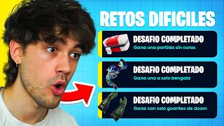 COMPLETÉ Los DESAFÍOS más DIFÍCILES de Fortnite