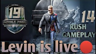 (Marathi)Season 19 RUSH Gameplay 🔴 ll Levin Is Live ll Levin Gaming Live Streaming 🔥#pubgmobile