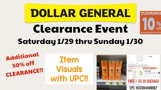 DOLLAR GENERAL CLEARANCE EVENT 1/29-1/30 || ITEM VISUALS WITH UPC + DQ Matchups! 🔥