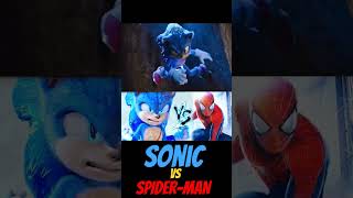 SONIC vs SPIDER-MAN #SONIC #sonicthehedgehog #andrewgarfield  #spiderman #shorts #youtubeshorts #vs