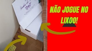 NÃO JOGUE CAIXA DE papelão No LixO 😱😱😱😱